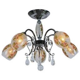 Светильник Linvel LV 8829/5 черный хром E14 (LINVEL LV 8829/5 черный хром Е14 60w ф550*Н420)