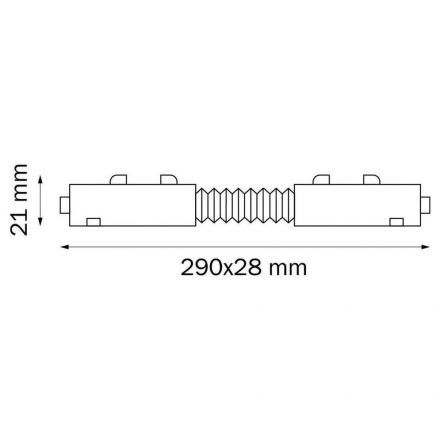 Коннектор гибкий Lightstar Barra 505157