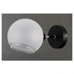 Бра Linvel LB 9364/1 Тойма Чёрный/хром Е14 40W 230х130х120мм