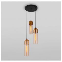 Подвесной светильник Eurosvet 50180/3 янтарный