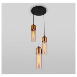 Подвесной светильник Eurosvet 50180/3 янтарный