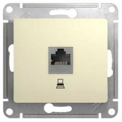 Розетка компьютерная RJ45 Schneider Electric Glossa Беж кат.5E GSL000281K