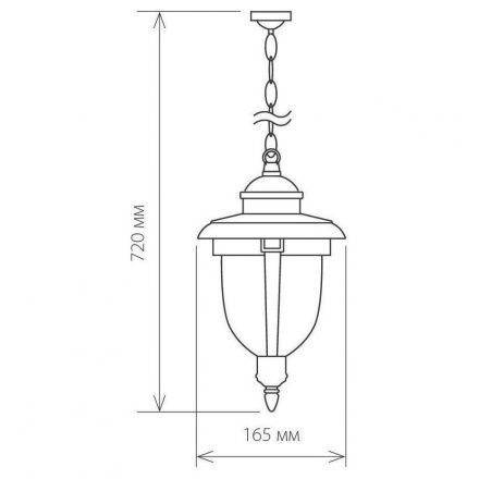 Светильник подвесной Elektrostandard Atlas H GLYF-2010H черное золото
