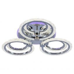 Потолочный светодиодный светильник 8003/3+3 CHR 108W+8W RGB хром Profit Light