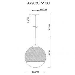 Светильник подвесной Arte Lamp A7963SP-1CC