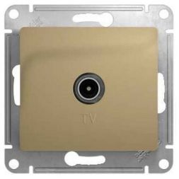 Розетка проходная Schneider Electric Glossa Титан TV 4DB GSL000492