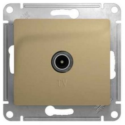 Розетка проходная Schneider Electric Glossa Титан TV 4DB GSL000492