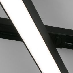 Трековый светодиодный светильник Elektrostandard X-Line черный матовый 10W 4200K (LTB53) однофазный