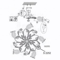 Люстра Odeon Light 2252/5C