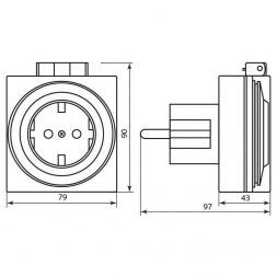Розетка с таймером Feron TM31/61924 23204