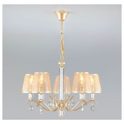 Люстра Eurosvet 60103/5 перламутровое золото (EUROSVET 60103/5 перламутровое золото)