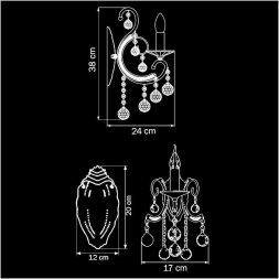 Бра хрустальное Osgona 708614
