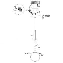 Светильник подвесной Maytoni MOD321PL-01B1 Basic form