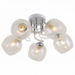 Светильник потолочный Linvel LV 9443/5 Синтия Белый/хром Е27 60W (LINVEL LV 9443/5 Белый/хром Е27 60W) Светильник потолочный Linvel LV 9443/5 Синтия Белый/хром Е27 60W (LINVEL LV 9443/5 Белый/хром Е27 60W)