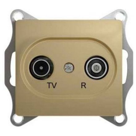 Розетка оконечная Schneider Electric Glossa Титан TV-R 1DB GSL000494