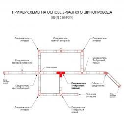 Коннектор Т-образный для трехфазного шинопровода правый  Elektrostandard TRC-1-3-TR-WH