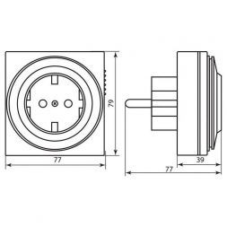 Розетка с таймером Feron TM32/61923 23203