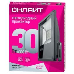 Прожектор светодиодный ОНЛАЙТ 71 657 OFL-30-4K-BL-IP65-LED