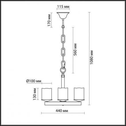 Люстра Odeon Light 2767/4