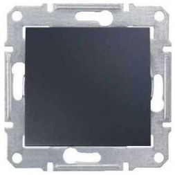 Переключатель 2-клавишный Schneider Electric Sedna Графит 10A, 250В (сх.6+6)