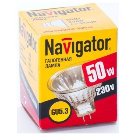 Лампа галогенная Navigator 94 206 NH-JCDR-50-230-GU5.3