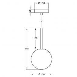 Светильник подвесной Maytoni MOD321PL-01W Basic form