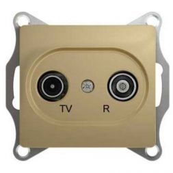 Розетка проходная Schneider Electric Glossa Титан TV-R 4DB GSL000495