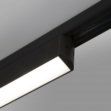 Трековый светодиодный светильник Elektrostandard X-Line черный матовый 28W 4200K (LTB55) трехфазный