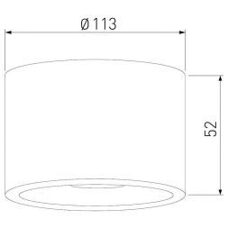 Уличный потолочный светильник Light LED 2135 IP65 Elektrostandard 35141/H черный