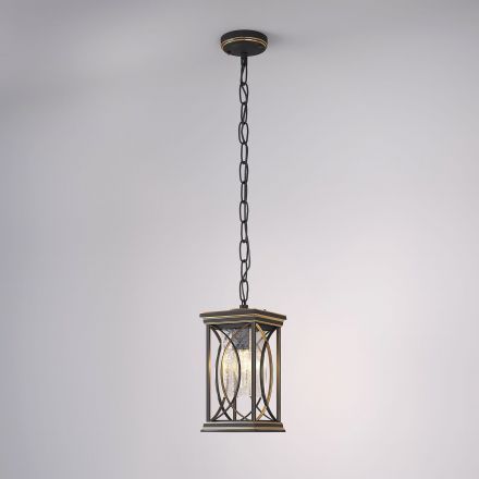 Подвесной уличный светильник Elektrostandard Spica H черное золото (GL 1026H)