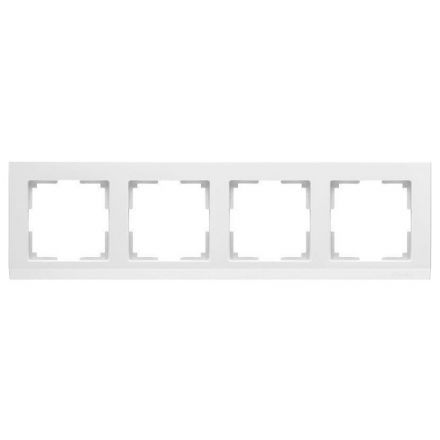 Рамка 4-местная Werkel W0041801 белый (WL04-Frame-04-white)