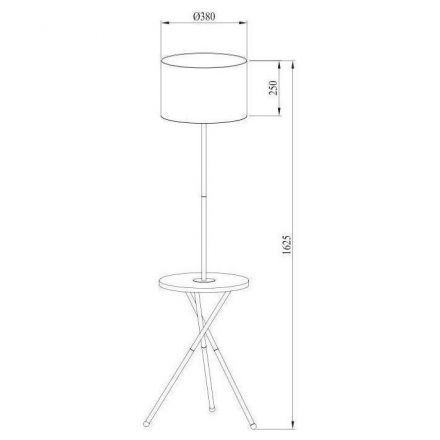 Торшер Arte Lamp A2070PN-1BK