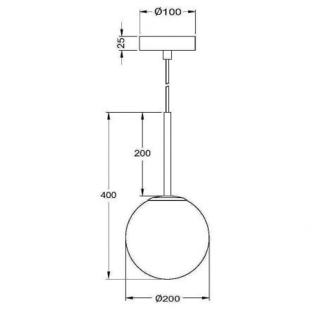 Светильник подвесной Maytoni MOD321PL-01W1 Basic form
