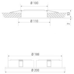 Точечный светильник Elektrostandard 1071/2 белый