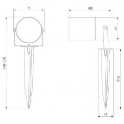 Уличный светильник Landscape Elektrostandard 35146/S черный