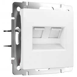 Розетка двойная Ethernet RJ-45 (белый матовый) W1181161 Werkel