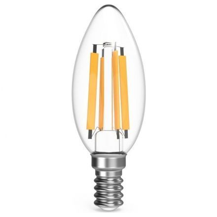 Лампа светодиодная филаментная Gauss E14 13W 2700K прозрачная 103801113