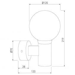 Светильник уличный настенный Sfera D 35126/D черный Elektrostandard