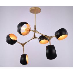 Люстра Linvel LV 9244/6 бронза/черный