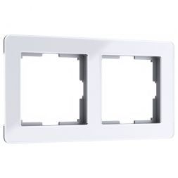 Рамка на 2 поста Acrylic белый Werkel W0022701