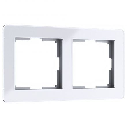 Рамка на 2 поста Acrylic белый Werkel W0022701