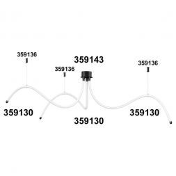 Светодиодный гибкий неон Novotech Konst Ramo 25W/m теплый белый 2 м 359130