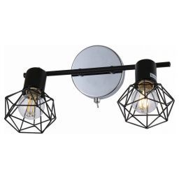 Бра Linvel LB 9370/2 Элой Хром/черный Е14 40W 270х100х222мм (LINVEL LB 9370/2 Хром/черный Е14 40W) Бра Linvel LB 9370/2 Элой Хром/черный Е14 40W 270х100х222мм (LINVEL LB 9370/2 Хром/черный Е14 40W)