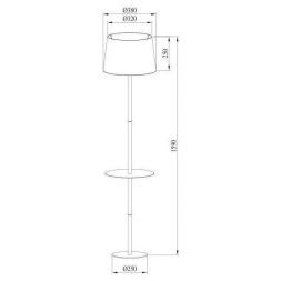 Торшер Arte Lamp A2102PN-1WH