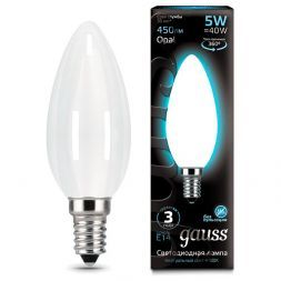 Лампа Gauss 103201205 LED Filament Candle OPAL E14 5W 4100К