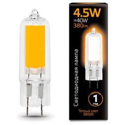 Лампа Gauss 107807104 LED G4 4.5W 3000K Glass