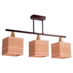 Потолочный светильник 0109K/3CR+BR BR ЭкономСвет (EKONOMSVET 0109K/3CR+BR BR)