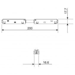 Прямой коннектор и планка 1 шт Slim Magnetic Elektrostandard 85096/00