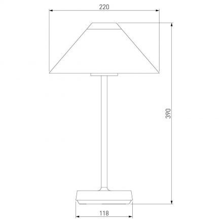 Настольный светильник с аккумулятором Mistery чёрный IP44 TL70210 Elektrostandard
