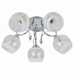 Люстра Linvel LV 9260/5 Ева Хром (LINVEL LV 9260/5 Ева Хром E27 60W)